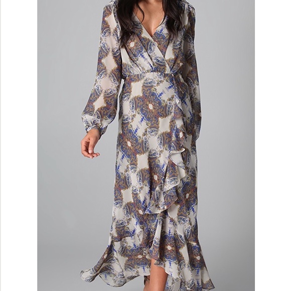 Cascade Ruffle Maxi Dress - Picture 1 of 6